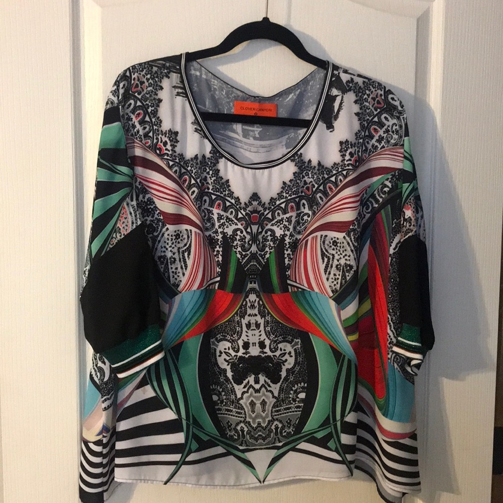 Boutique Clover Canyon multi color blouse